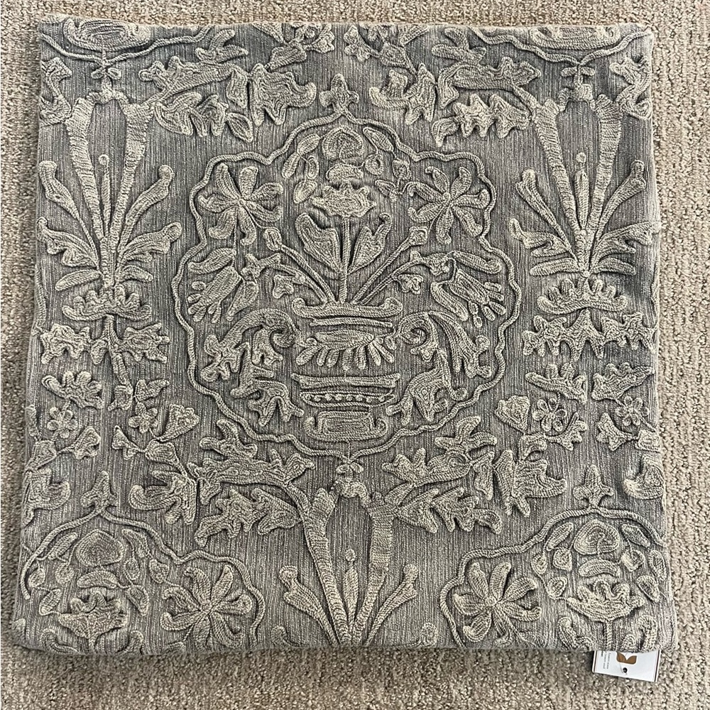 Pottery Barn 22” Gray Pillow Cover